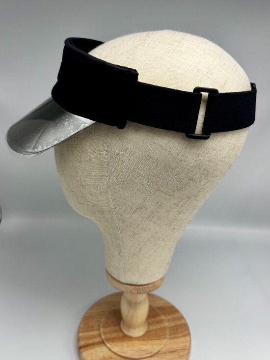 Alo Yoga UPF 50+ Sun Protection Visor Black Shield Hat NWT main image 3
